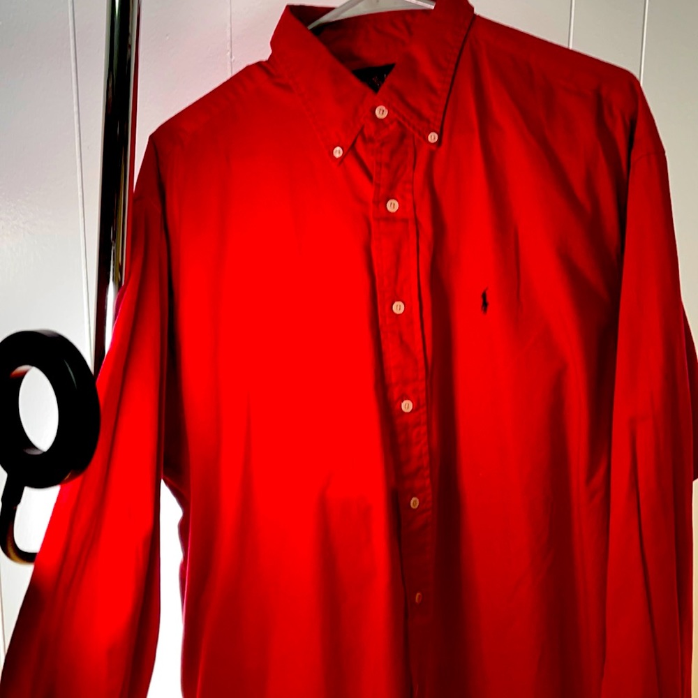 Ralph Laurent polo for men size L color red